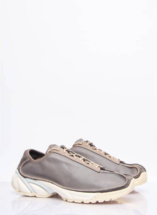 Our Legacy Leren en Nubuck Panel Sneakers Gray Heren