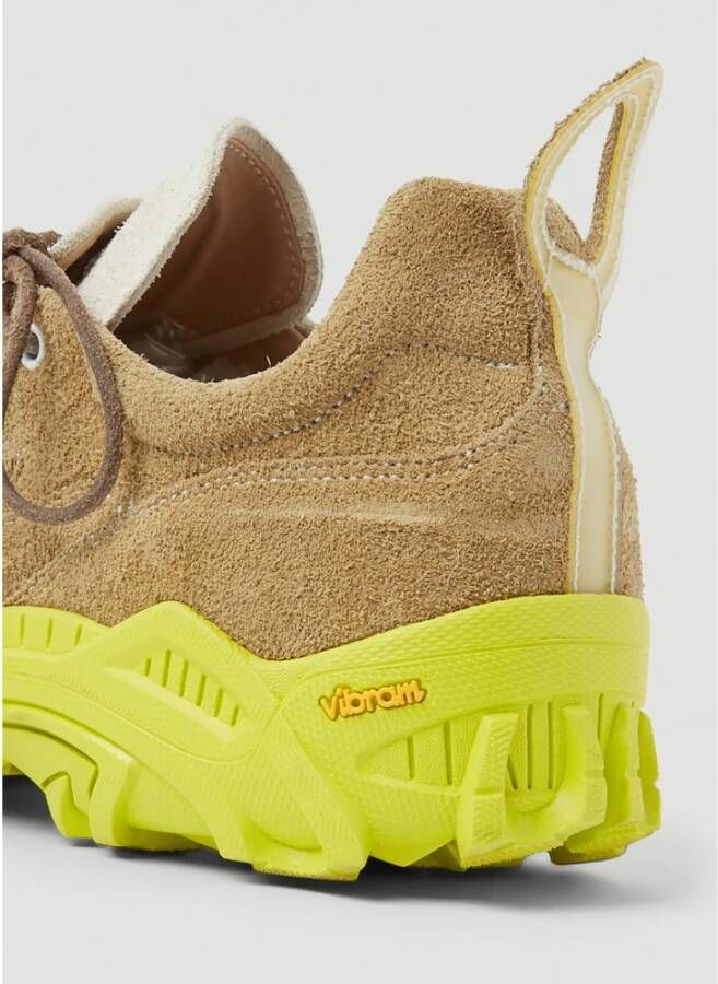 Our Legacy Suède Leren Sneakers met Vibram Zool Bruin Heren