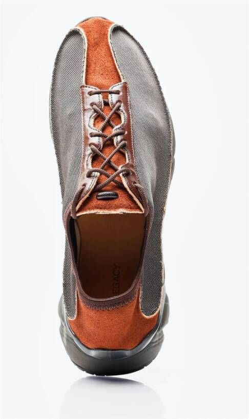 Our Legacy Verweerde Leren Sneakers Brown Heren