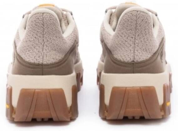 P448 Beige Mesh Vibram Sole Trainers Coffee Multicolor Heren