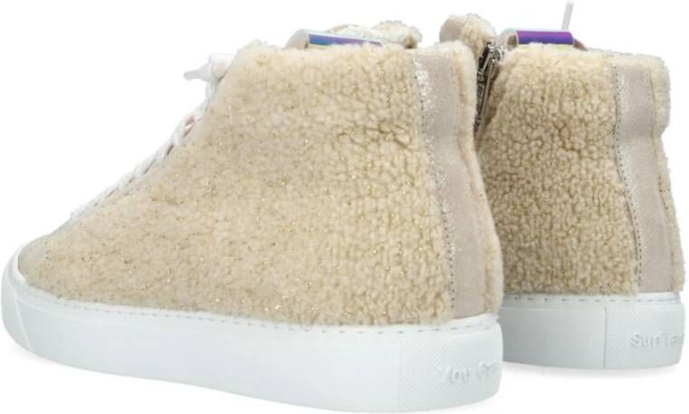 P448 Beige Star High Top Sneakers Beige Dames