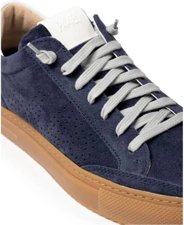 P448 Blauwe Leren Sneaker Blue Dames