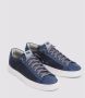 P448 Blauwe Suède Sneakers met Geperforeerd Logo Blue Heren - Thumbnail 3