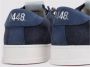 P448 Blauwe Suède Sneakers met Geperforeerd Logo Blue Heren - Thumbnail 4