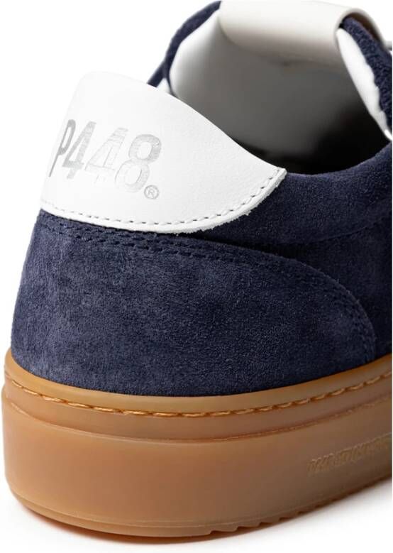 P448 Blauwe Suède Sneakers Soho-W Blue Dames