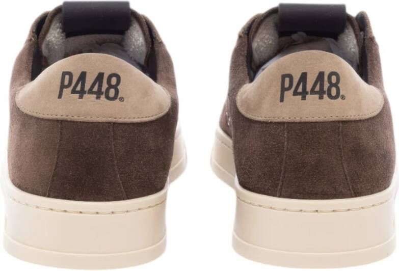 P448 Bruine Sneakers voor Casual Stijl Brown Heren