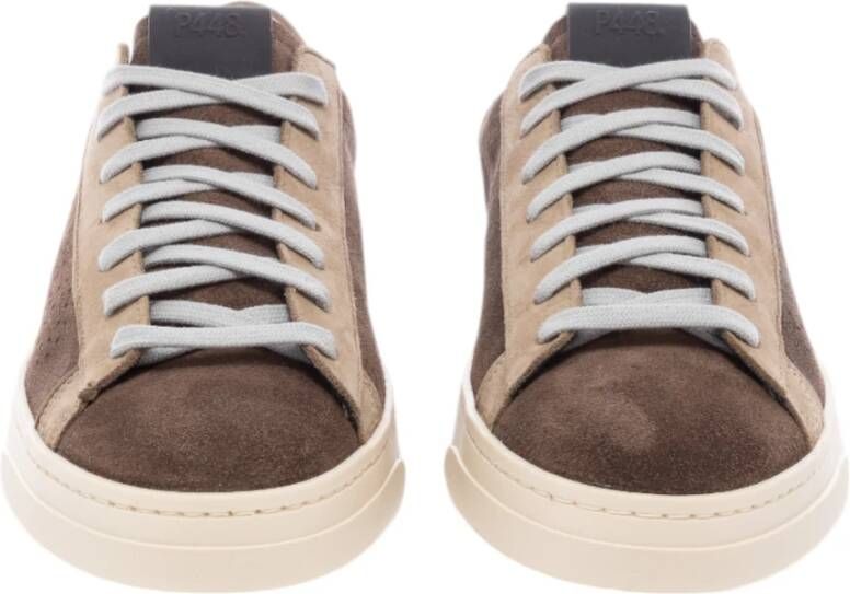 P448 Bruine Sneakers voor Casual Stijl Brown Heren