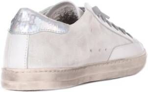 P448 Dames Sneakers van Leer met Logo Wit Dames