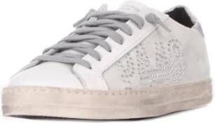 P448 Dames Sneakers van Leer met Logo Wit Dames