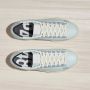 P448 Geperforeerde Logo Leren Sneakers Blue Dames - Thumbnail 4