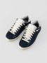 P448 Glitter Blauwe Sneakers met Witte Veters Blue Dames - Thumbnail 2