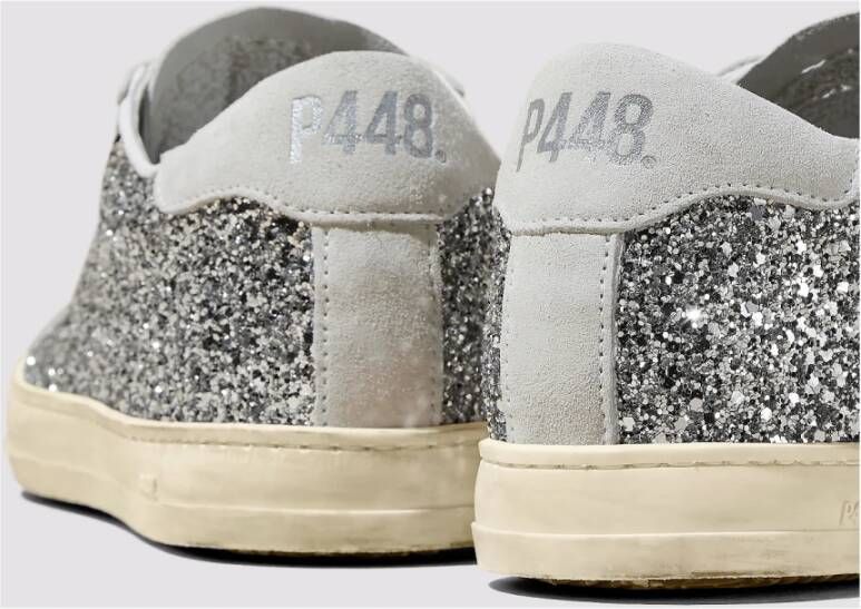 P448 Glitter Sneakers Allemaal gemaakt van materialen Gray Dames