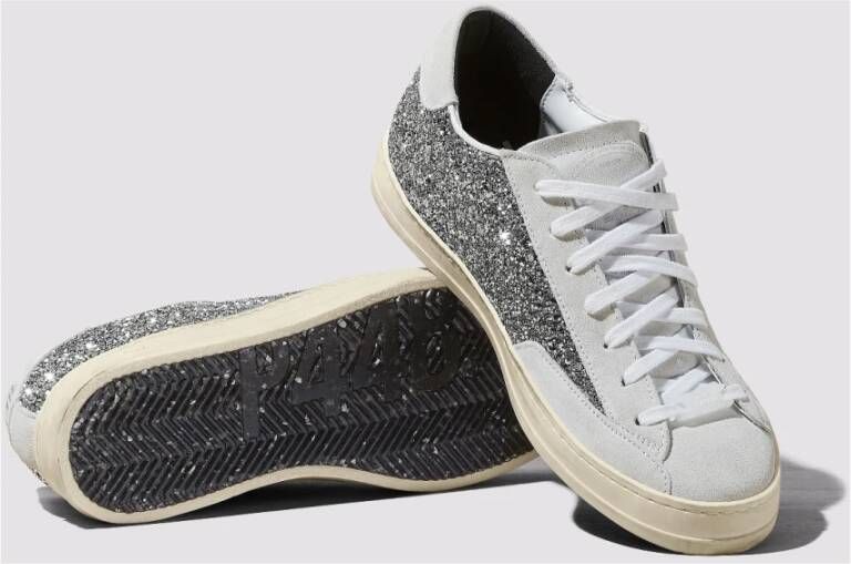 P448 Glitter Sneakers Allemaal gemaakt van materialen Gray Dames