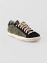 P448 Groene Leren Sneakers met Zwarte Details Green Heren - Thumbnail 3