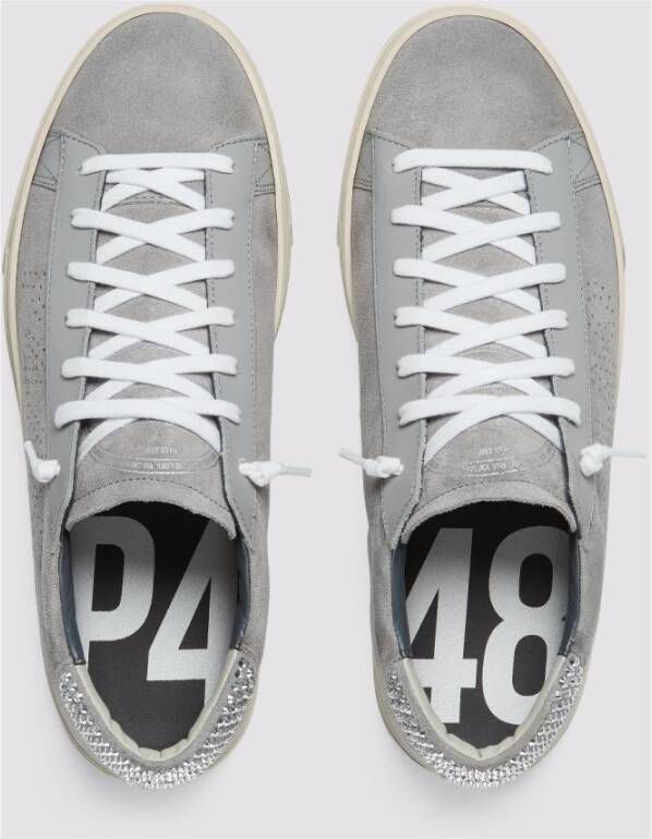 P448 Lichtgrijs Suède Jack Sneakers Gray Dames