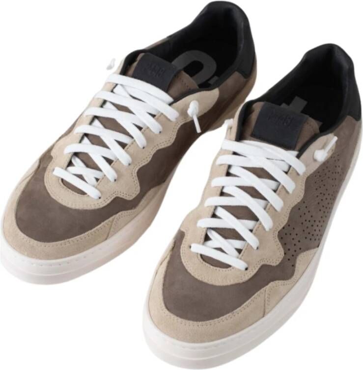 P448 Modieuze Sneakers in Fango-Bei Stijl Multicolor Heren