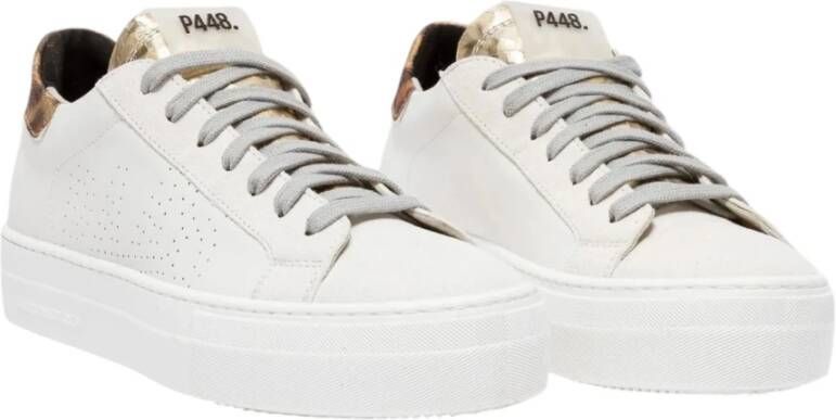 P448 Polyester Sneaker Lichtgewicht Ademend Sportief Stijl White Dames