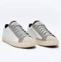 P448 John Virgo Wit en Grijs Sneakers White Heren - Thumbnail 2