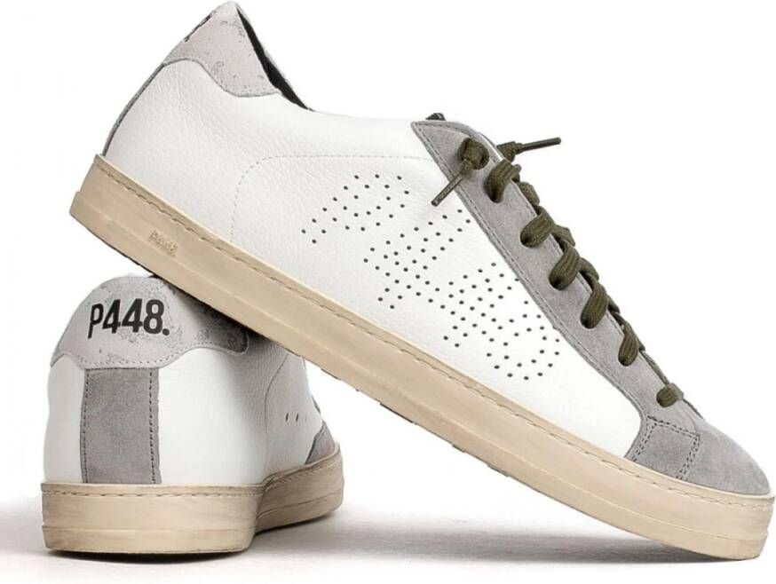 P448 Skate Sneaker door John Reflex Wit Heren