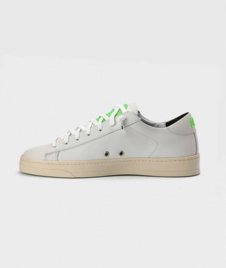 P448 Sportieve BJack Logo Uitgesneden Sneaker White Heren