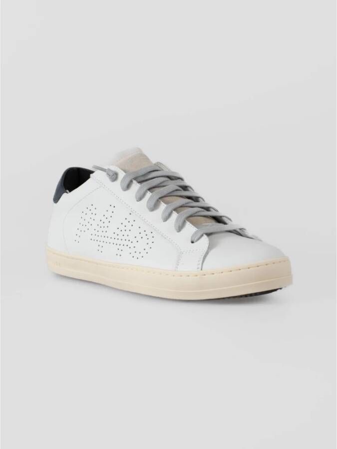 P448 Urban Style Sneakers in Wit Suède White Heren