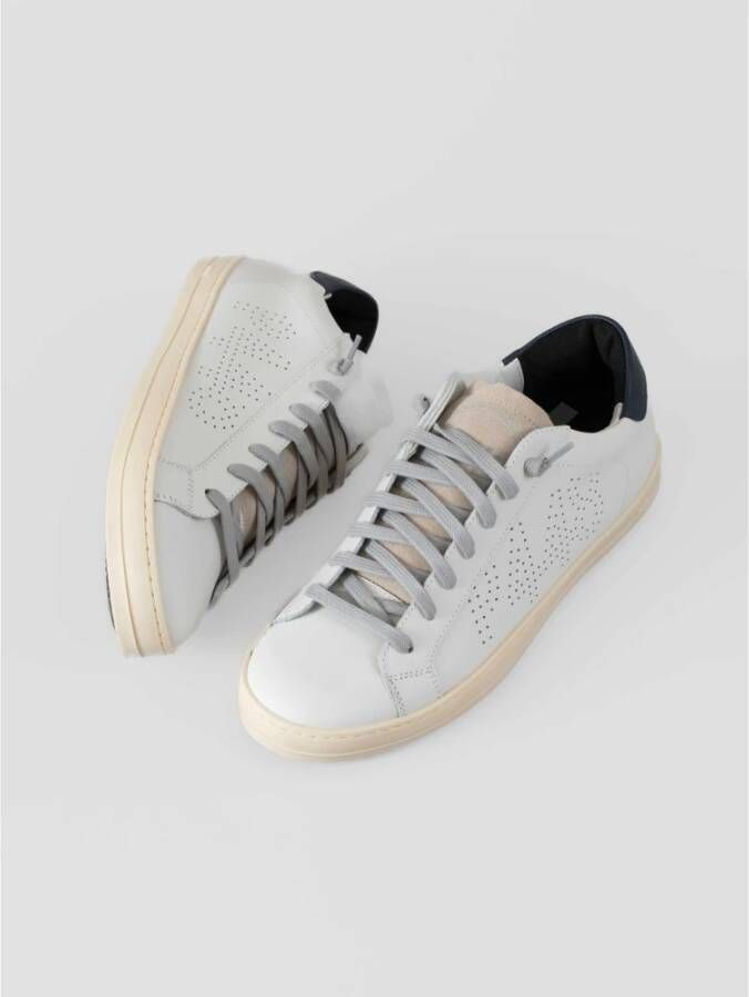 P448 Urban Style Sneakers in Wit Suède White Heren