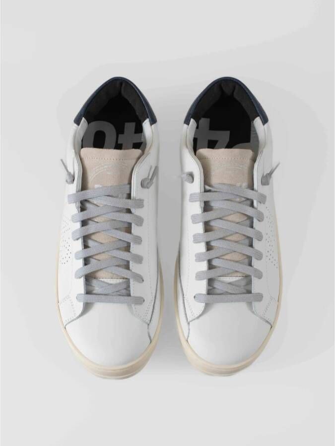 P448 Urban Style Sneakers in Wit Suède White Heren