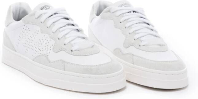 P448 Witte en Greige Lage Sneakers White Heren