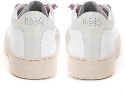 P448 Witte Leren Sneaker White Dames