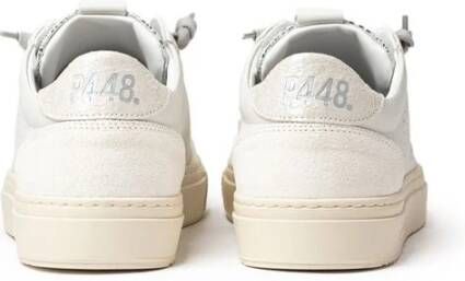 P448 Witte Leren Sneaker White Dames