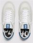 P448 Witte leren sneakers met blauwe details White Heren - Thumbnail 2