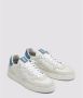 P448 Witte leren sneakers met blauwe details White Heren - Thumbnail 3