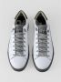 P448 Witte Leren Sneakers met Groene Details White Heren - Thumbnail 6