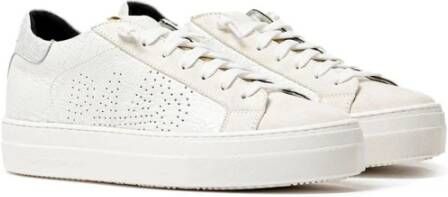 P448 Witte leren sneakers voor vrouwen White Dames