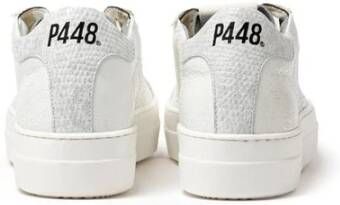 P448 Witte leren sneakers voor vrouwen White Dames