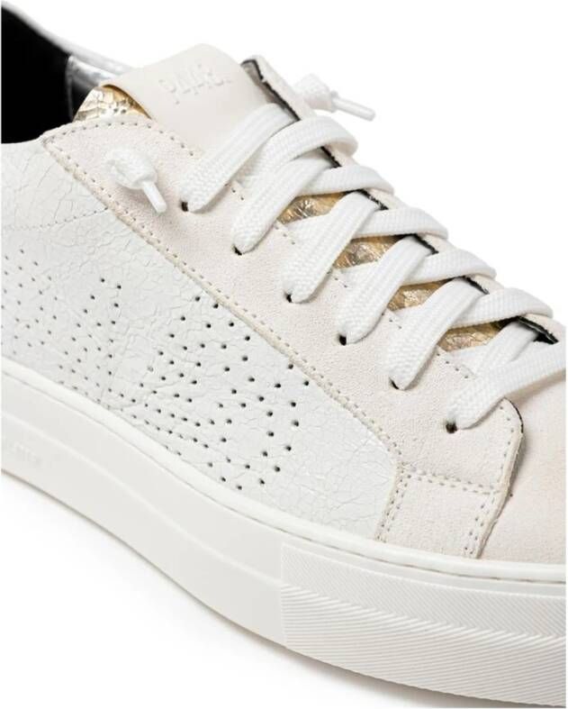 P448 Witte leren sneakers voor vrouwen White Dames