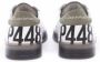 P448 Witte leren sneakers zwarte zool White Heren - Thumbnail 3