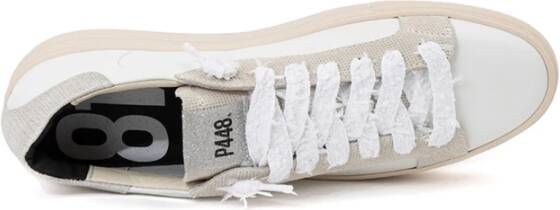 P448 Witte Leren Thea Sneakers White Dames