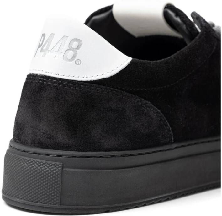 P448 Zwarte Suède Sneaker Black Heren