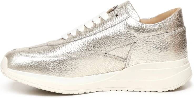 Paciotti Platinum Witte Sneakers met Veters Gray Dames