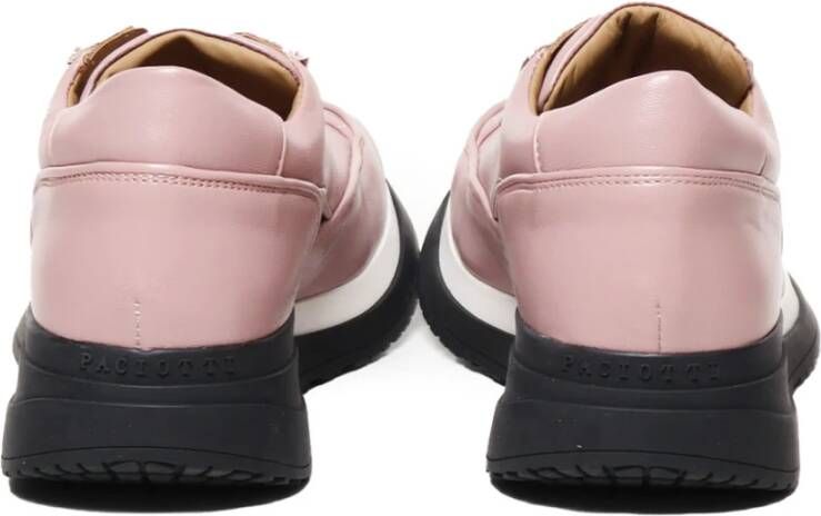 Paciotti Roze Sneakers met Klassieke Witte Inzet Pink Dames