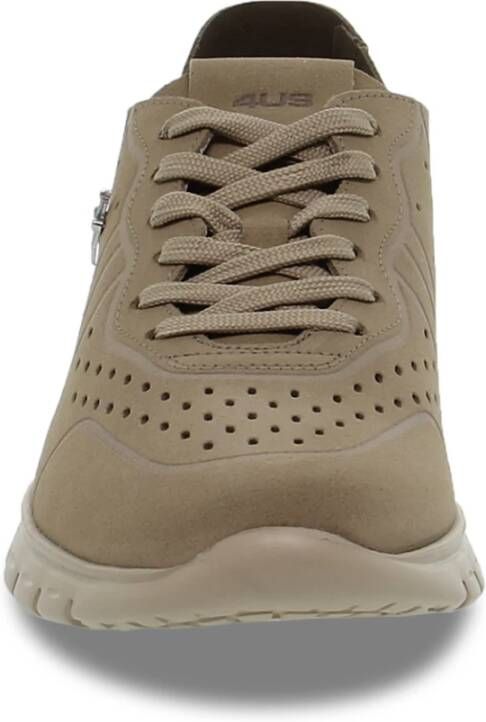 Paciotti Suede leren heren sneakers Beige Heren