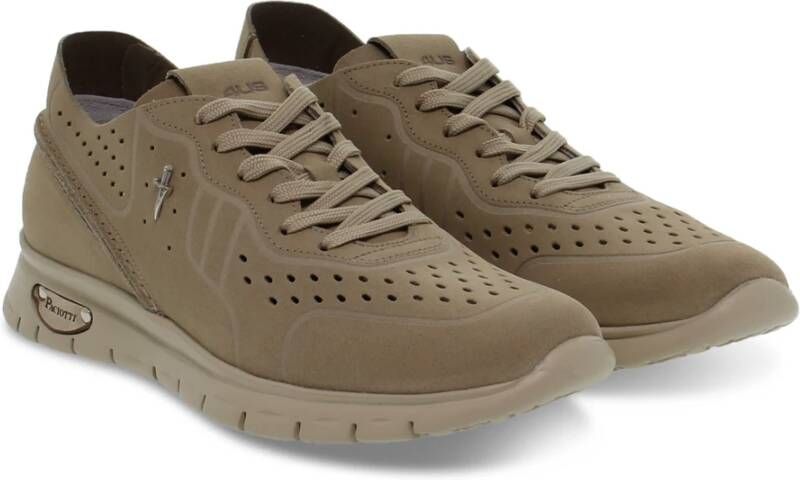 Paciotti Suede leren heren sneakers Beige Heren