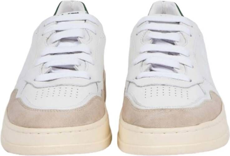 Paciotti Witte en groene Aron Sneakers Multicolor Heren