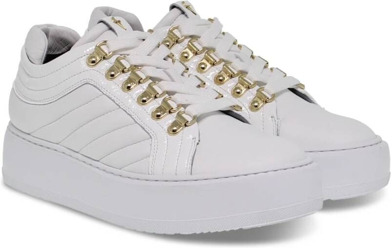 Paciotti Zachte leren sneakers voor vrouwen White Dames