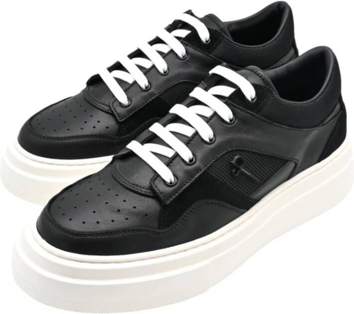 Paciotti Zwarte Sneakers Softly Black Pug Black Heren