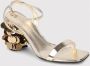 Paco Rabanne Gouden Paillet Hak Sandalen Yellow Dames - Thumbnail 2