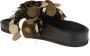 Paco Rabanne Zwarte sandalen met gouden applicatie Black Dames - Thumbnail 3