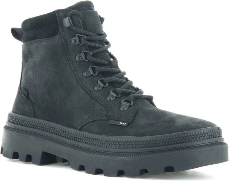 Palladium Nubuck Wandelschoenen Zwart Heren