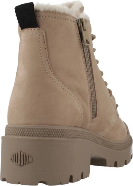 Palladium Ritssluiting Veterschoenen Brown Dames